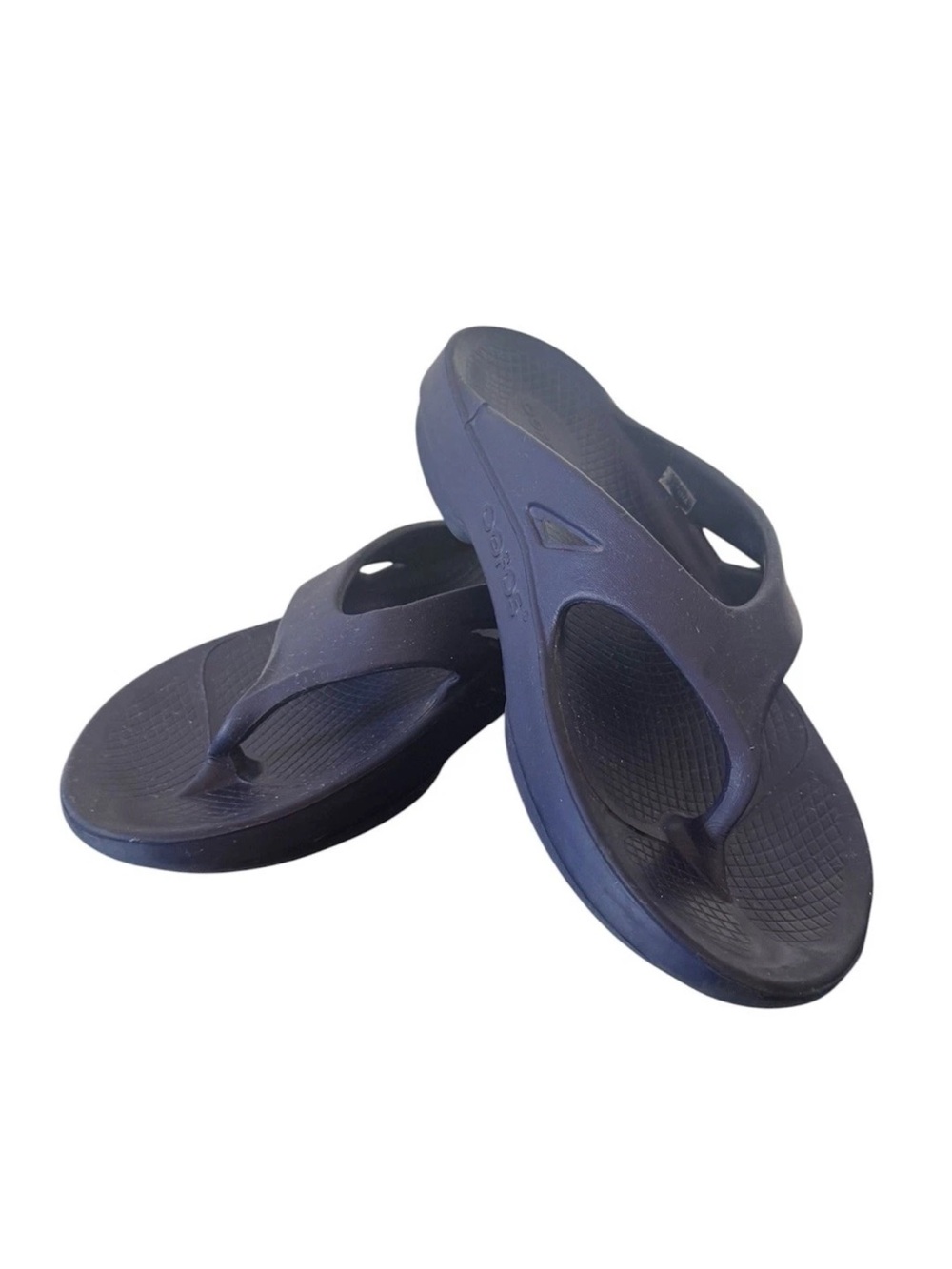 OOFOS Oorginal Sandal Navy Blue Recovery Sandals Men's 10 / Women's 12